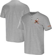 NFL X DARIUS RUCKER Men's NFL x Darius Rucker Collection by Fanatics Heather Gray Cleveland Browns Henley T-Shirt