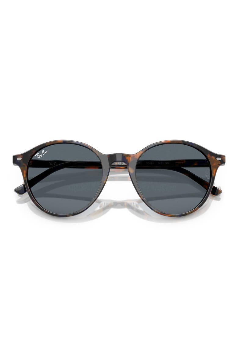 53mm Bernard Phantos Round Sunglasses, Alternate, color, HAVANA YELLOW E BLUE / BLUE