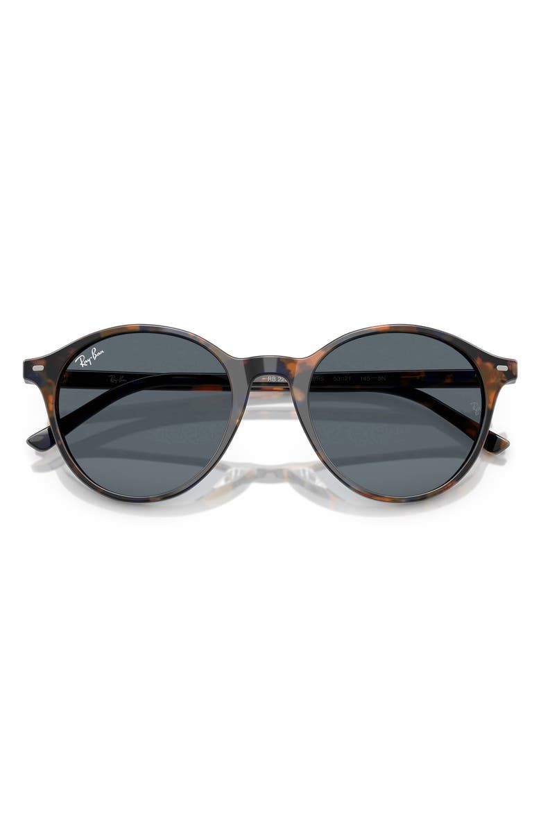 Ray-Ban 53mm Bernard Phantos Round Sunglasses, Alternate, color, Havana Yellow E Blue / Blue