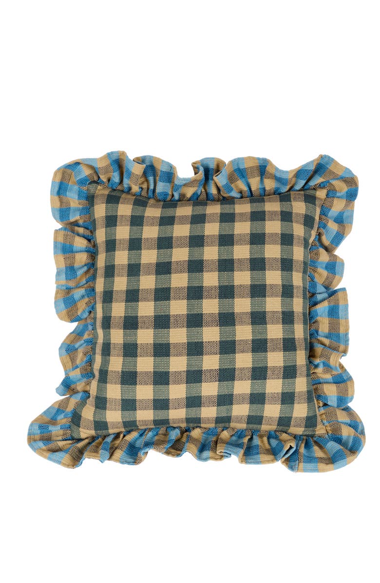 Casa Edel Vuelitos Woven Cushion, Main, color, Cyan