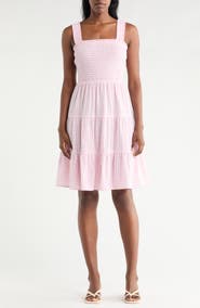beachlunchlounge Alice Smocked Tiered Dress