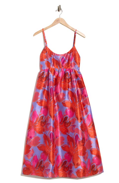 Brixton Floral Empire Waist Fit & Flare Midi Dress