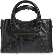 Balenciaga Nano Le City Arena Leather Top Handle Bag