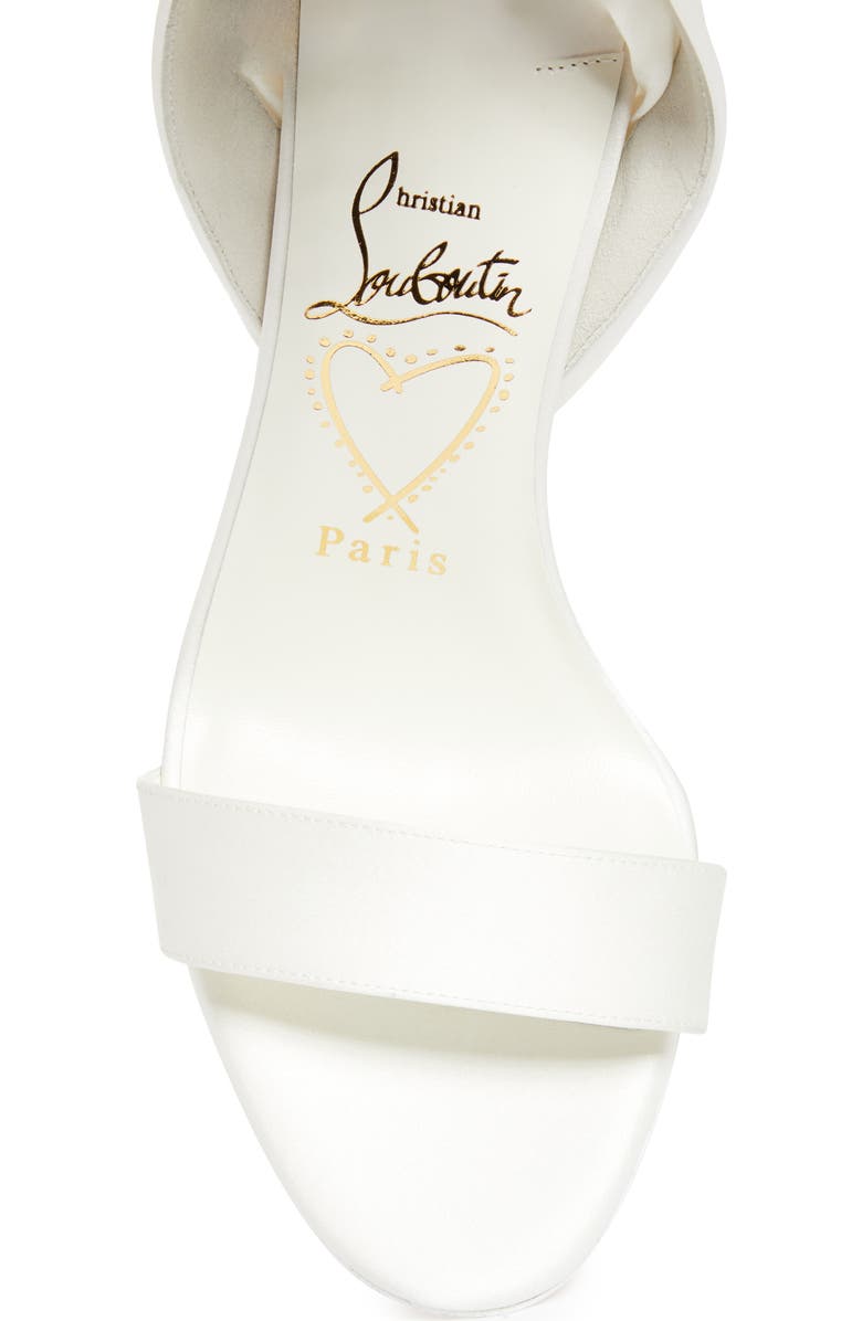 Christian Louboutin Miss Z Desert Sandal, Alternate, color, Ivory/ Snow