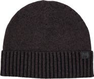 Bruno Magli Marled Ribbed Cuff Cashmere Beanie