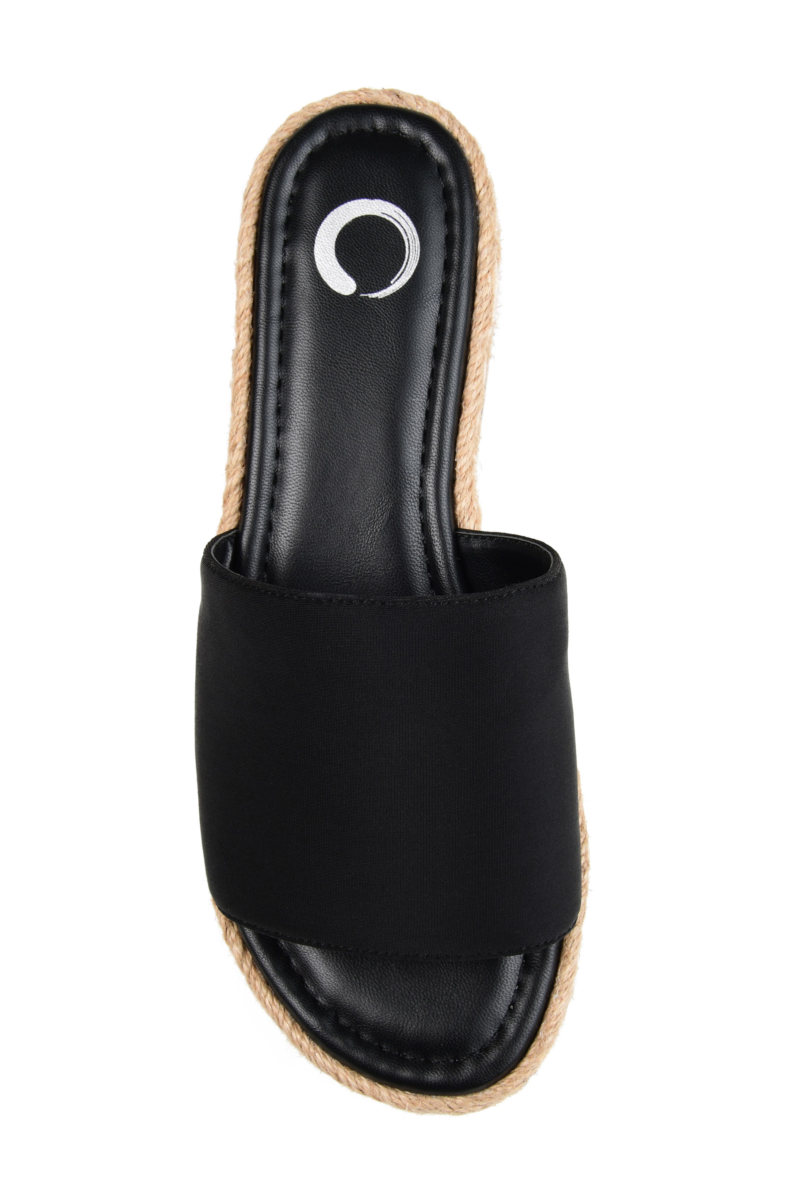 Journee Collection Rosey Wedge Sandal, Alternate, color, Black