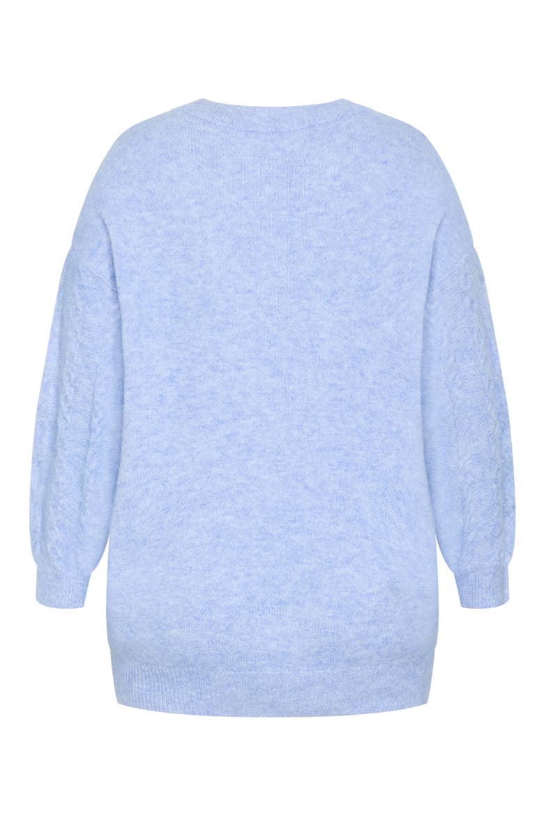Claudia Cable Stitch Sweater, Alternate, color, SKY BLUE