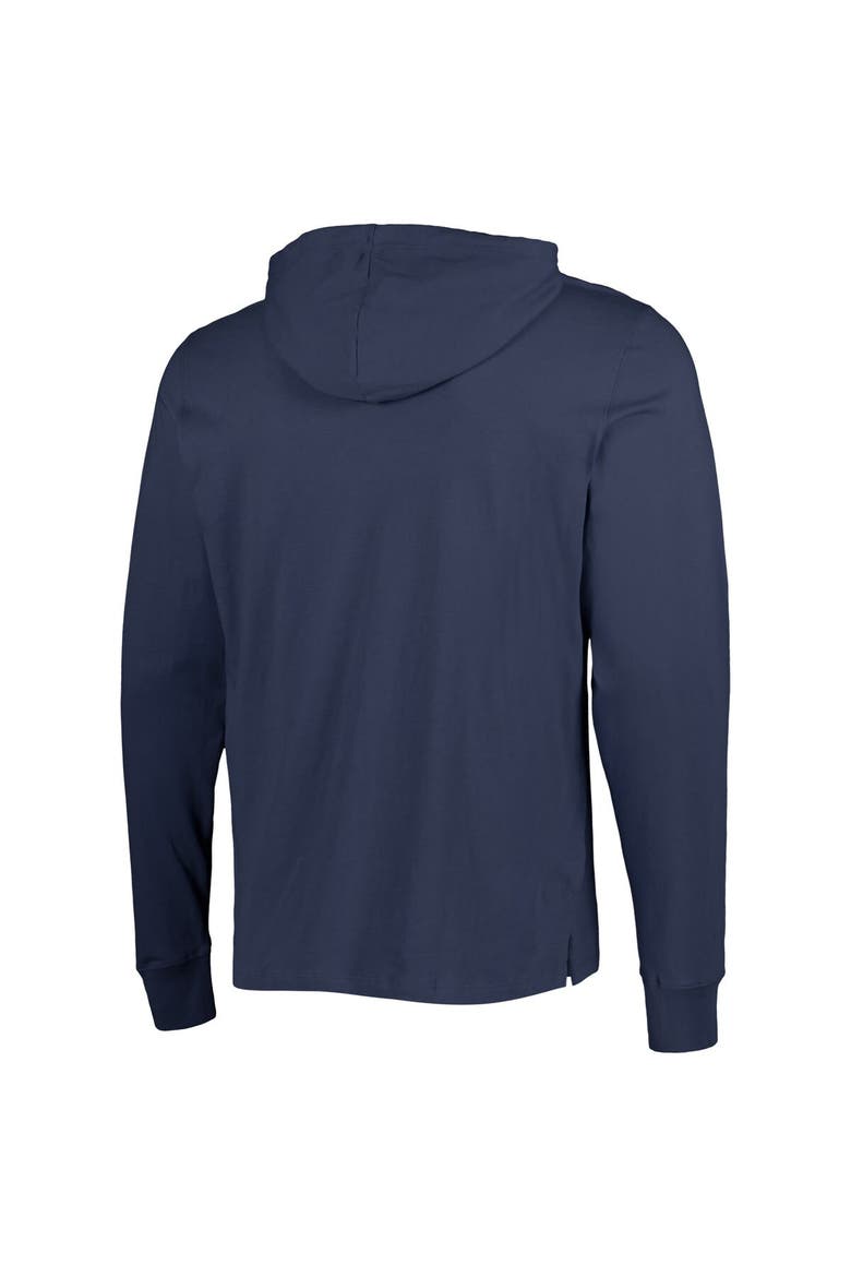 Men's '47 Navy Chicago Bears Field Franklin Hooded Long Sleeve T-Shirt, Alternate, color, Navy