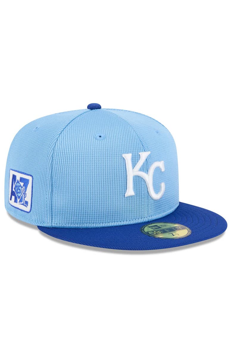 New Era Men's New Era  Light Blue/Royal Kansas City Royals 2025 Spring Training 59FIFTY Fitted Hat, Alternate, color, 
