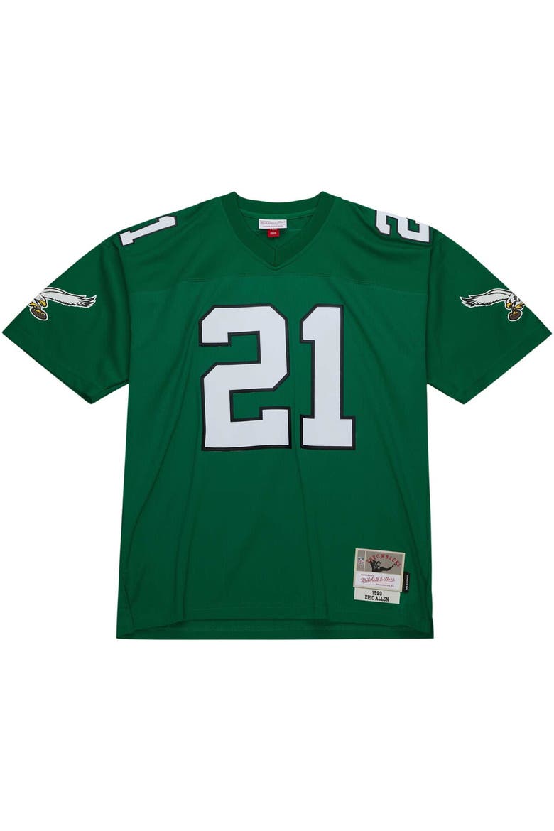 Men's Mitchell & Ness Eric Allen Kelly Green Philadelphia Eagles Legacy Replica Jersey, Alternate, color, Kelly Green