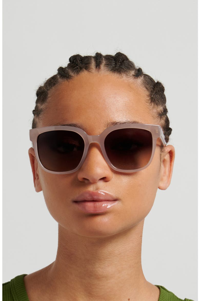 54mm Gradient Square Sunglasses, Alternate, color, LILAC/ BROWN SF
