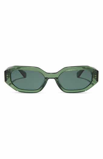 Diff Linnea 54mm Polarized Oval Sunglasses Sage Crystal g15