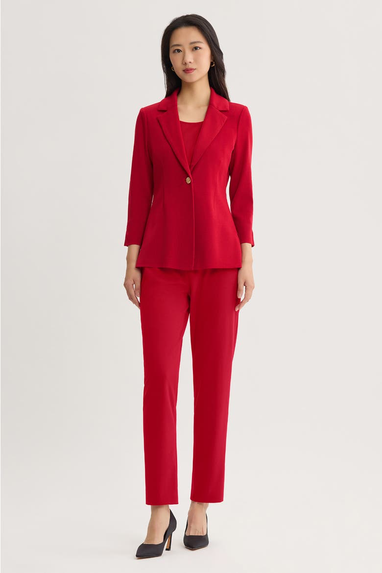 Tailored Single Button Knit Jacket, Alternate, color, Holiday