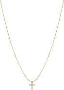 Bearfruit Jewelry Sterling Silver 18k Gold Plated Weiss Cross Necklace Everyday Wear