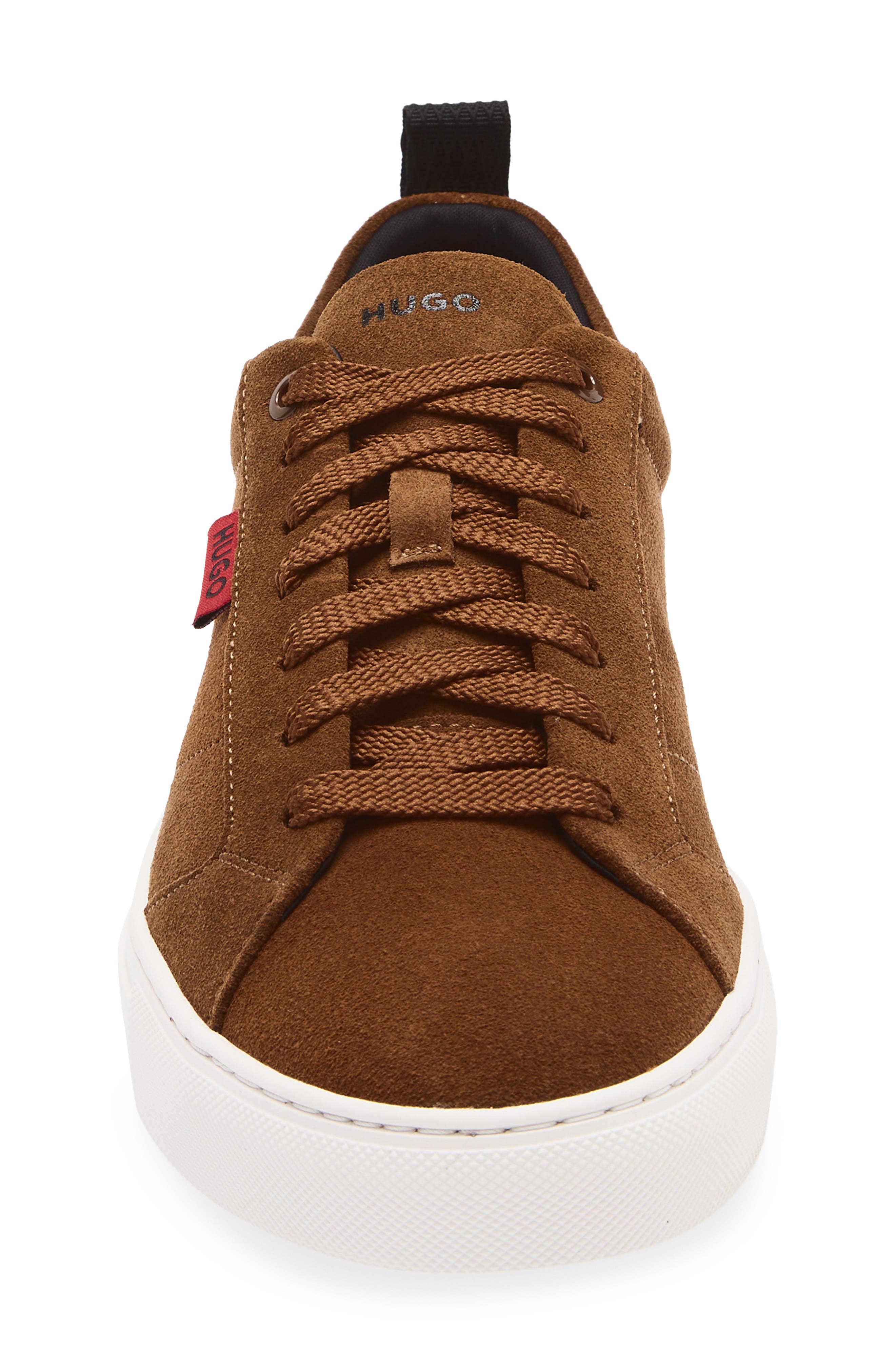 BOSS Morrie Tennis Sneaker, Alternate, color, Medium Brown