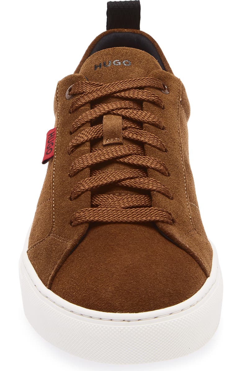BOSS Morrie Tennis Sneaker, Alternate, color, Medium Brown