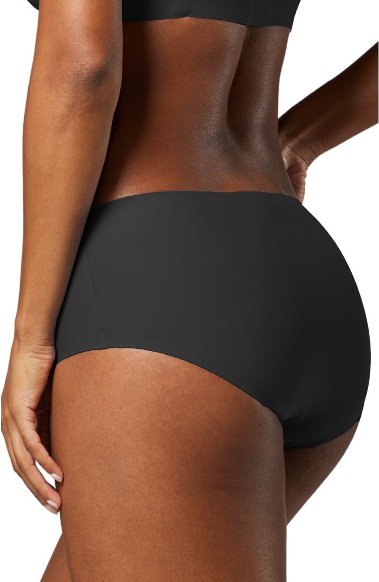 Siella Invisible Hipster Pantie, Alternate, color, Black