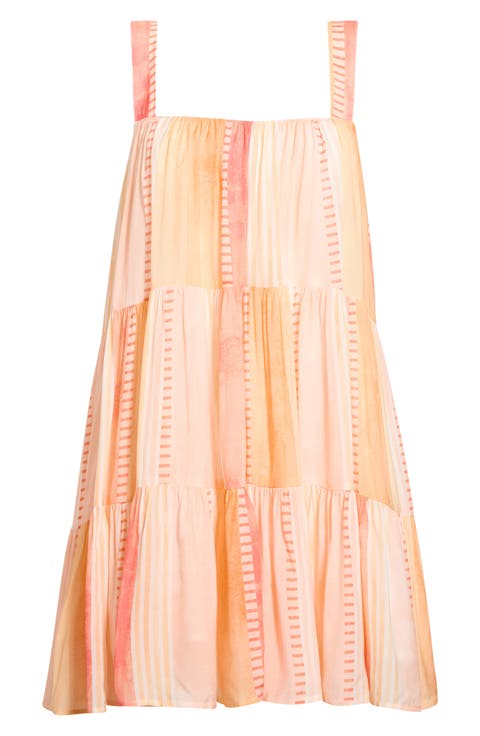 Tiered Trapeze Cover-Up Dress
