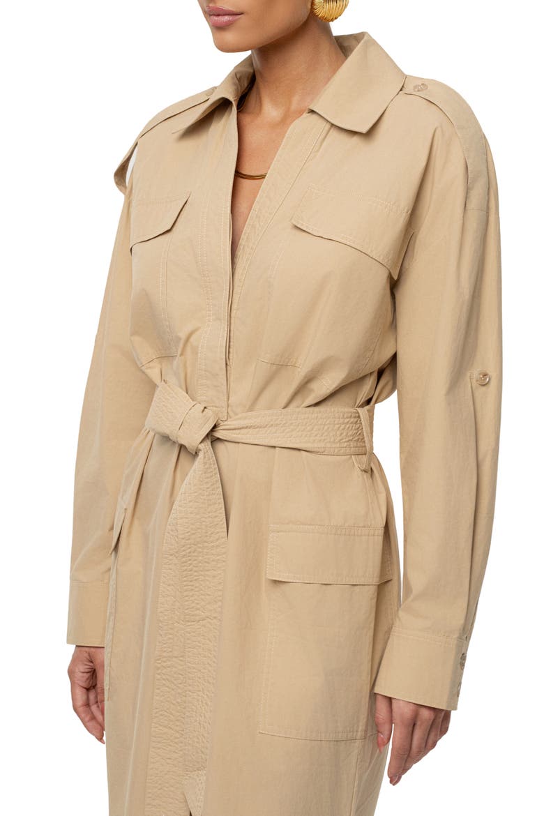 Harbor Shore Maxi Shirtdress, Alternate, color, BEIGE