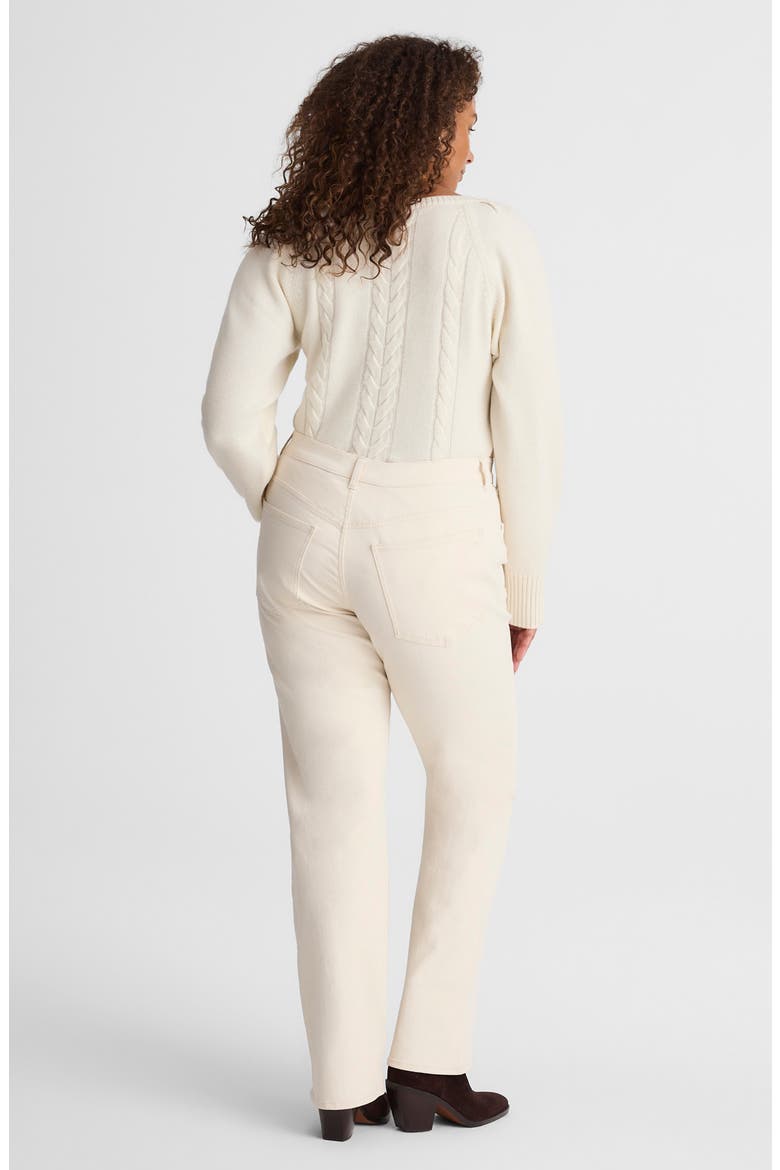 The Longline Straight Jeans, Alternate, color, VINTAGE CANVAS