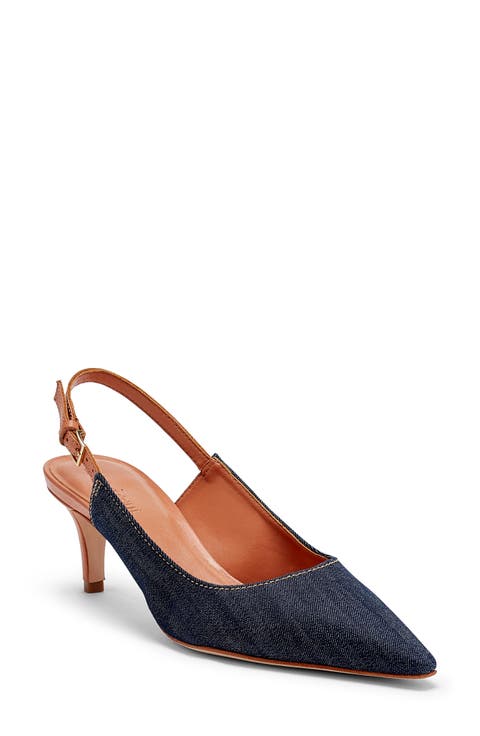 Sylvie Pointed Toe Slingback Pump (Women)