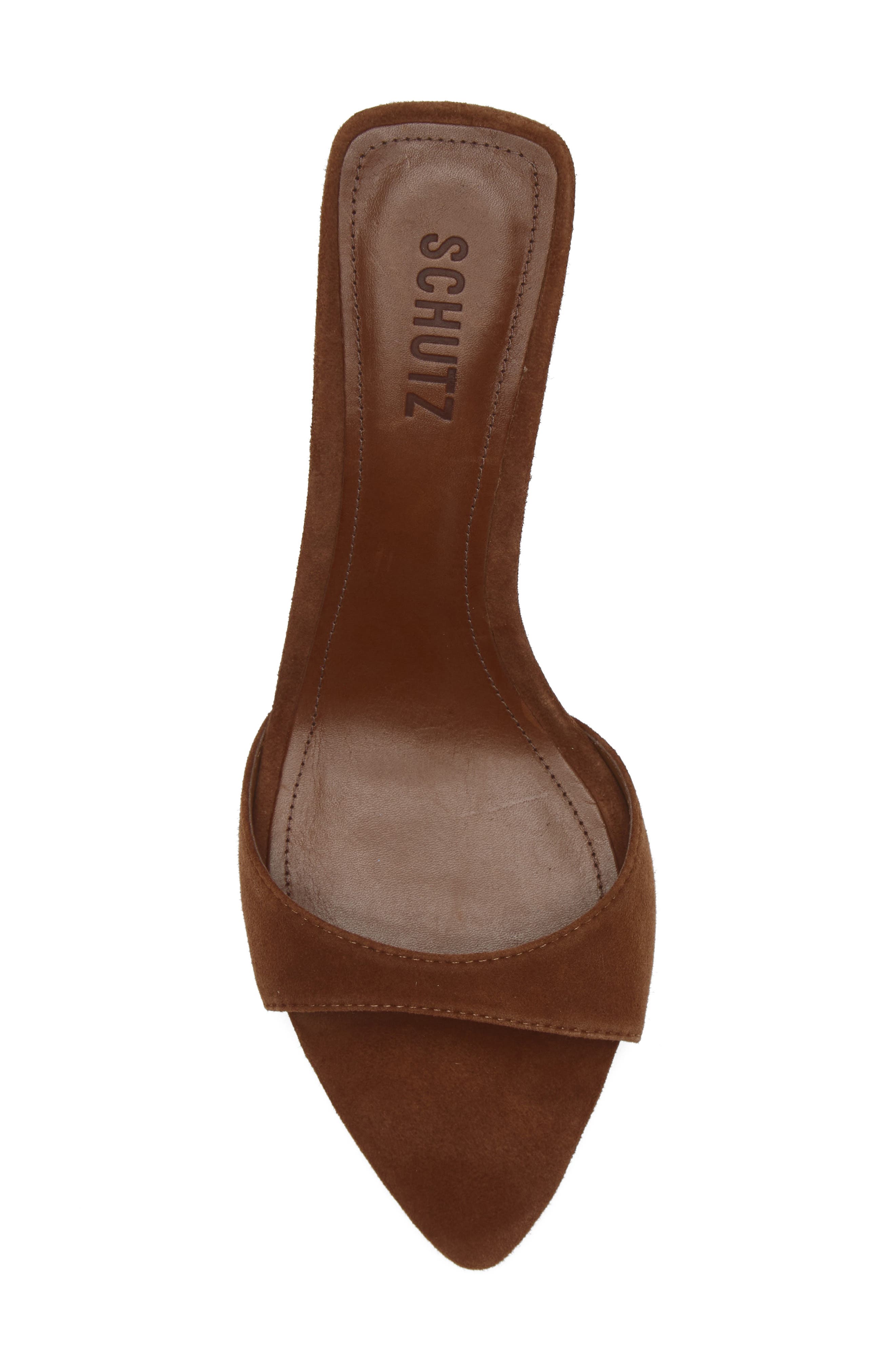 Schutz Elodie Sandal, Alternate, color, Dark Caramel