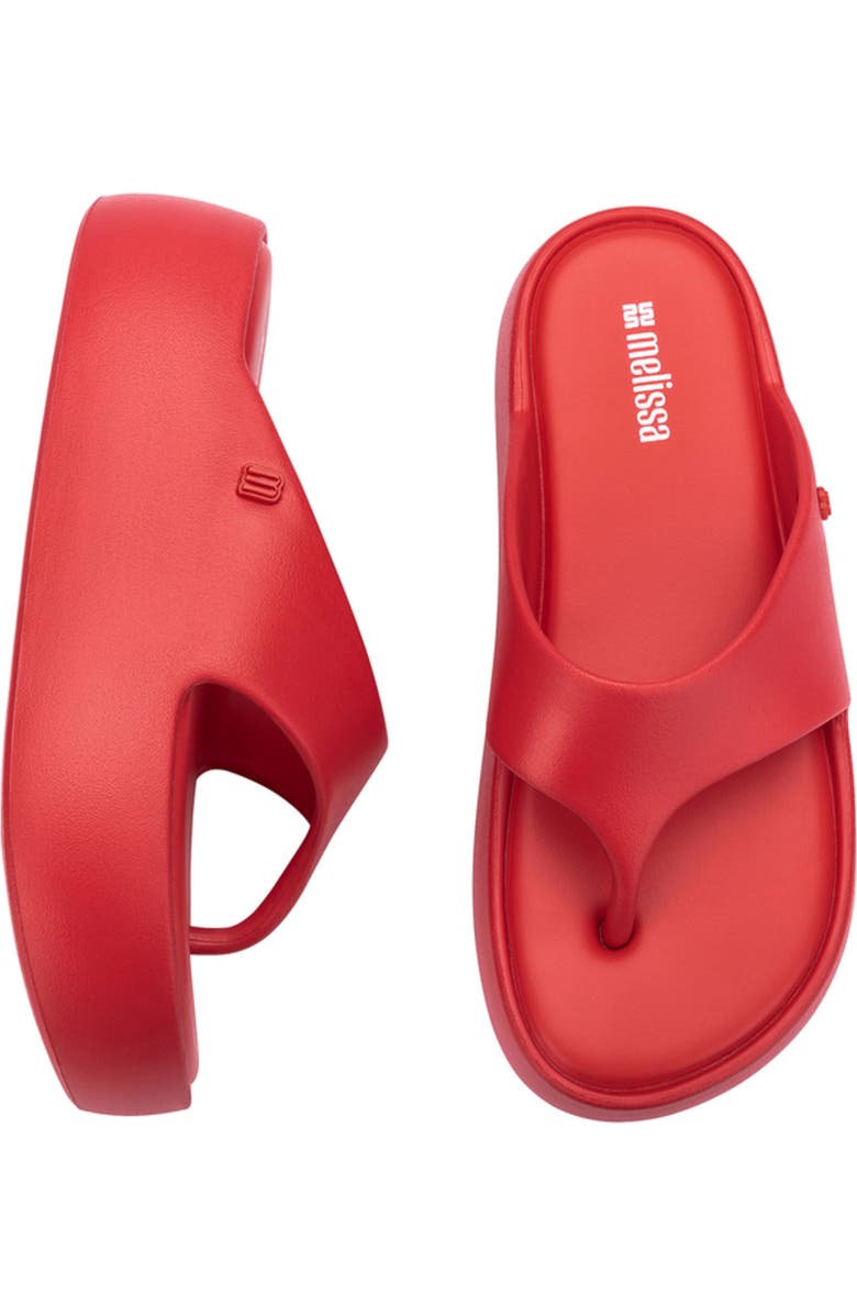 Melissa Free Platform Flip Flop, Alternate, color, Red