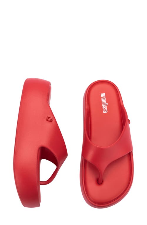 Shop Melissa Free Platform Flip Flop In Red