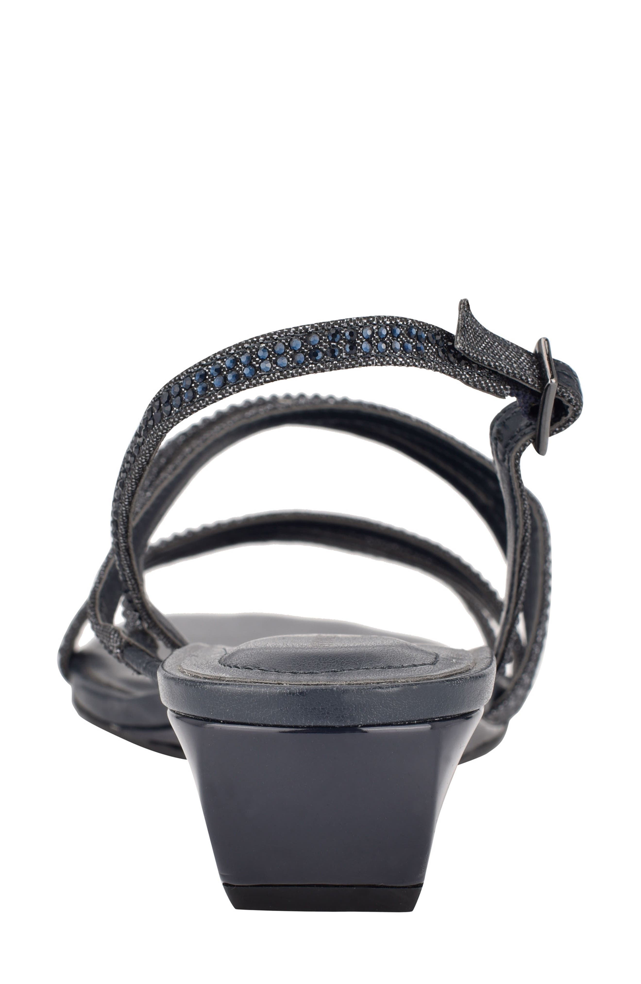 Tillya Wedge Sandal, Alternate, color, DARK BLUE SPARKLE