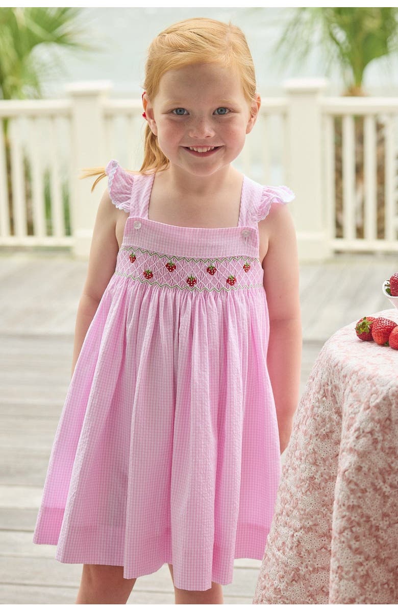 Little English Kids' Smocked Lizzy D Dress, Alternate, color, Strawberries