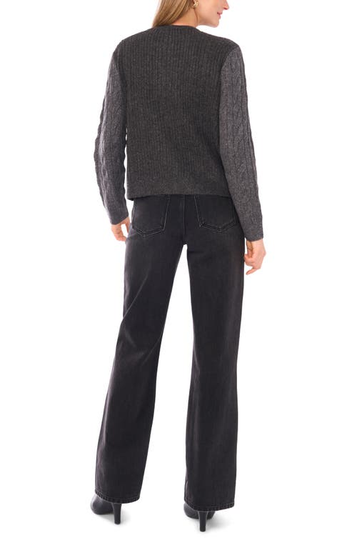 1.state Bow Tie Front Cardigan In Gray
