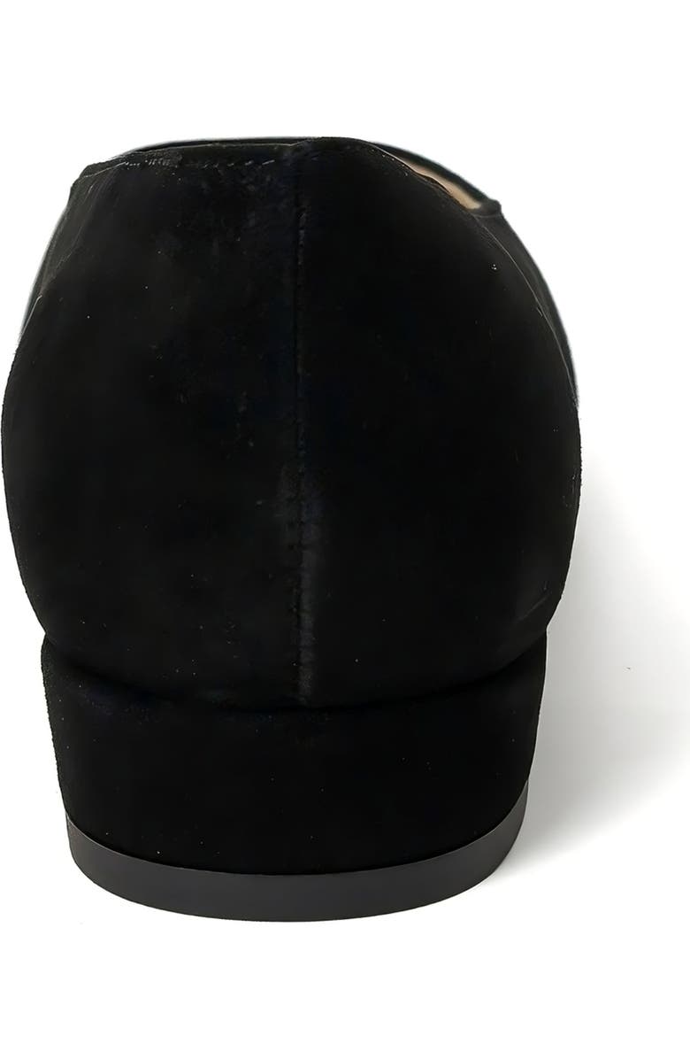 Menina Step Leticia Leather Ballet Flat, Alternate, color, Black