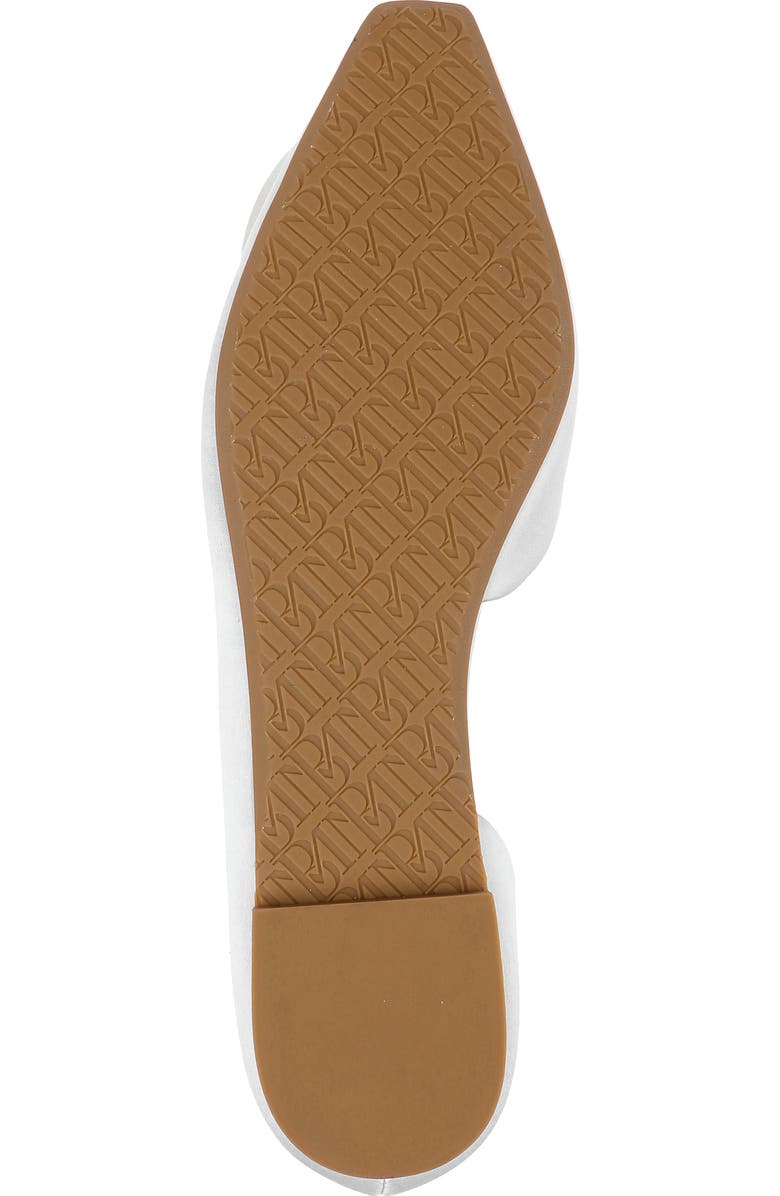 Badgley Mischka Collection Jana Half d'Orsay Flat, Alternate, color, White Satin