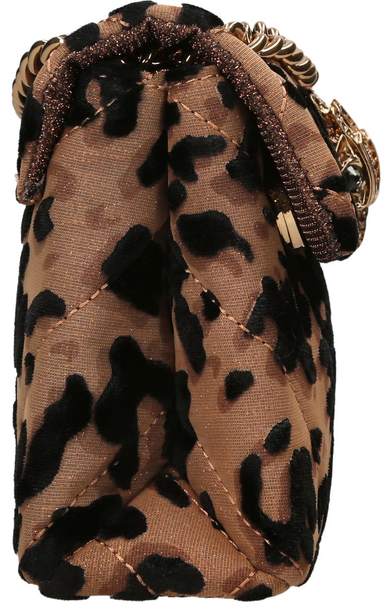 Kurt Geiger London Mini Kensington Leopard Print Convertible Crossbody Bag, Alternate, color,
