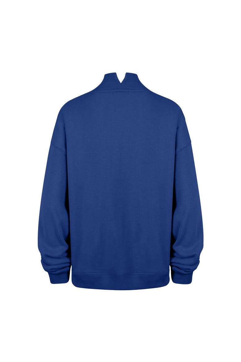 Women's '47 Royal Indianapolis Colts Oversized Vantage Mock Neck Sweatshirt, Alternate, color, Royal