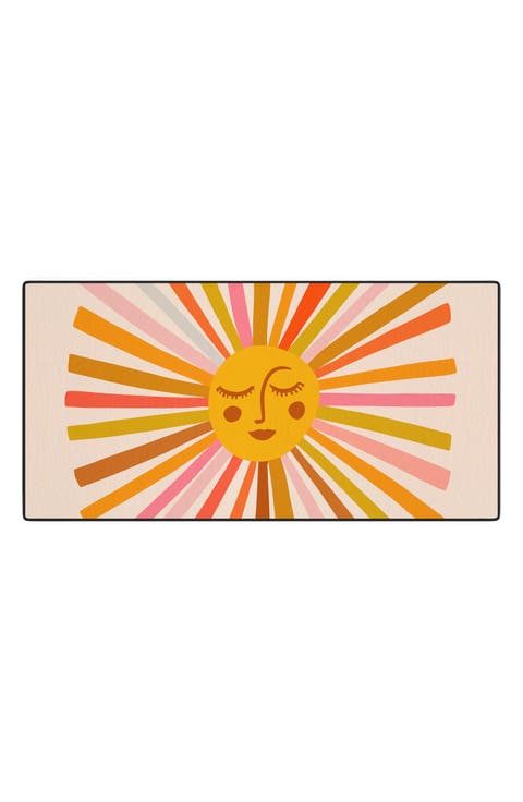 Cat Coquillette Sunshine Retro Desk Mat