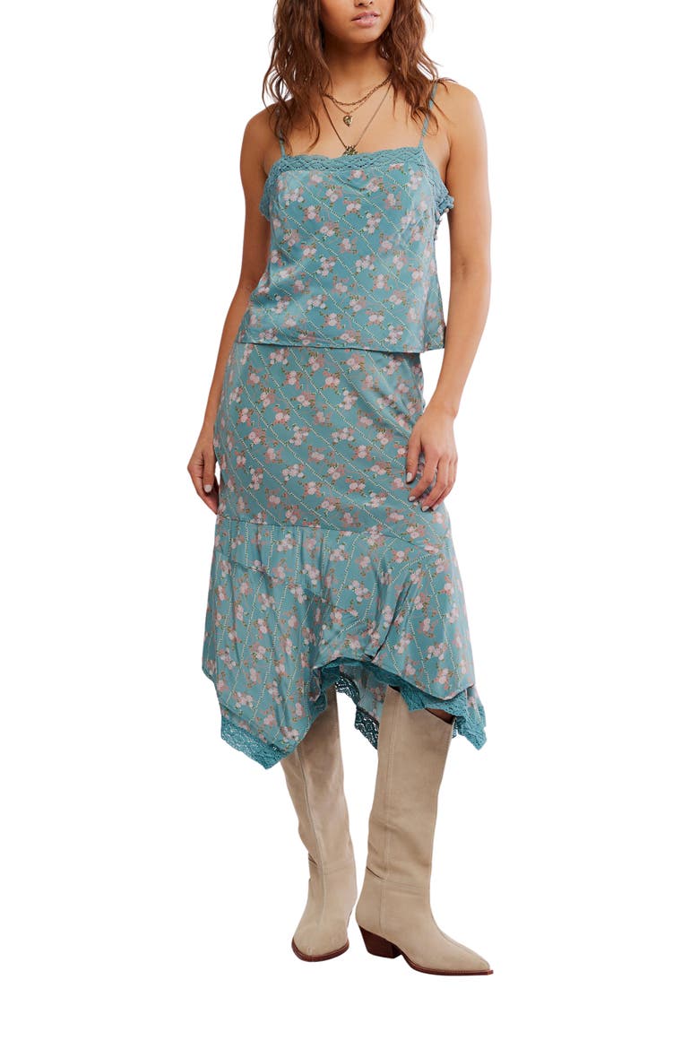 Bali Margot Lace Trim Camisole, Alternate, color, MINERAL BLUE COMBO