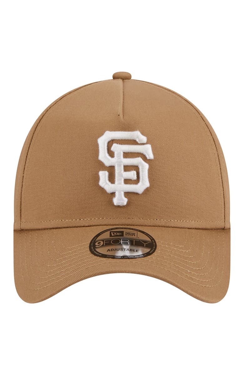 New Era Men's New Era Khaki San Francisco Giants A-Frame 9FORTY Adjustable Hat, Alternate, color, 