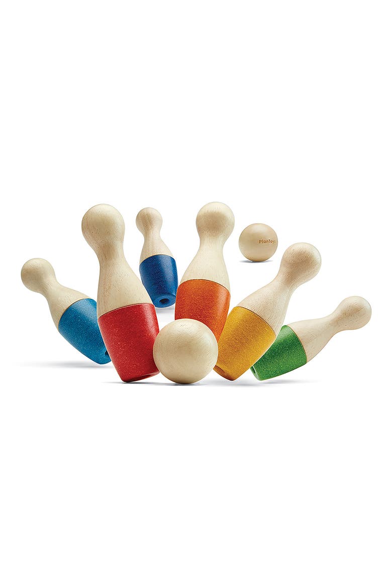 Bowling Wooden Playset, Main, color, ASSORTED
