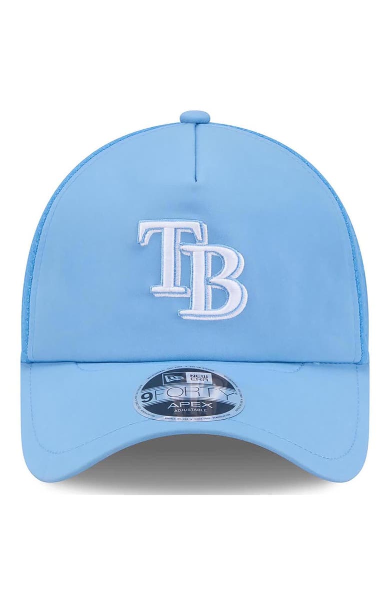 New Era Men's New Era Light Blue Tampa Bay Rays 2026 Batting Practice Apex 9FORTY Adjustable Trucker Hat, Alternate, color, Light Blue