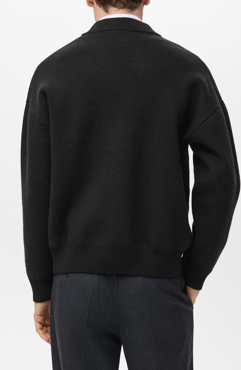 MANGO Relaxed Fit V-Neck Cardigan, Alternate, color, 