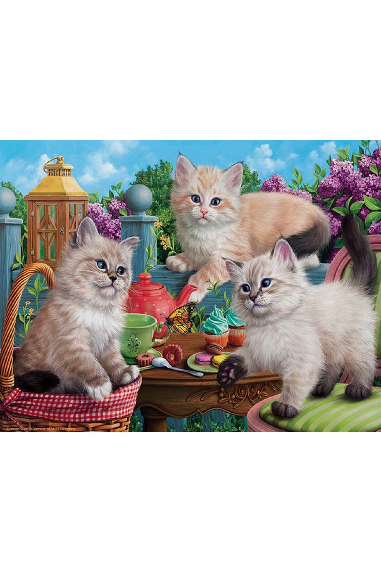 Kitten Tea Party 500 piece Jigsaw Puzzle for Adults, Alternate, color, Multicolor