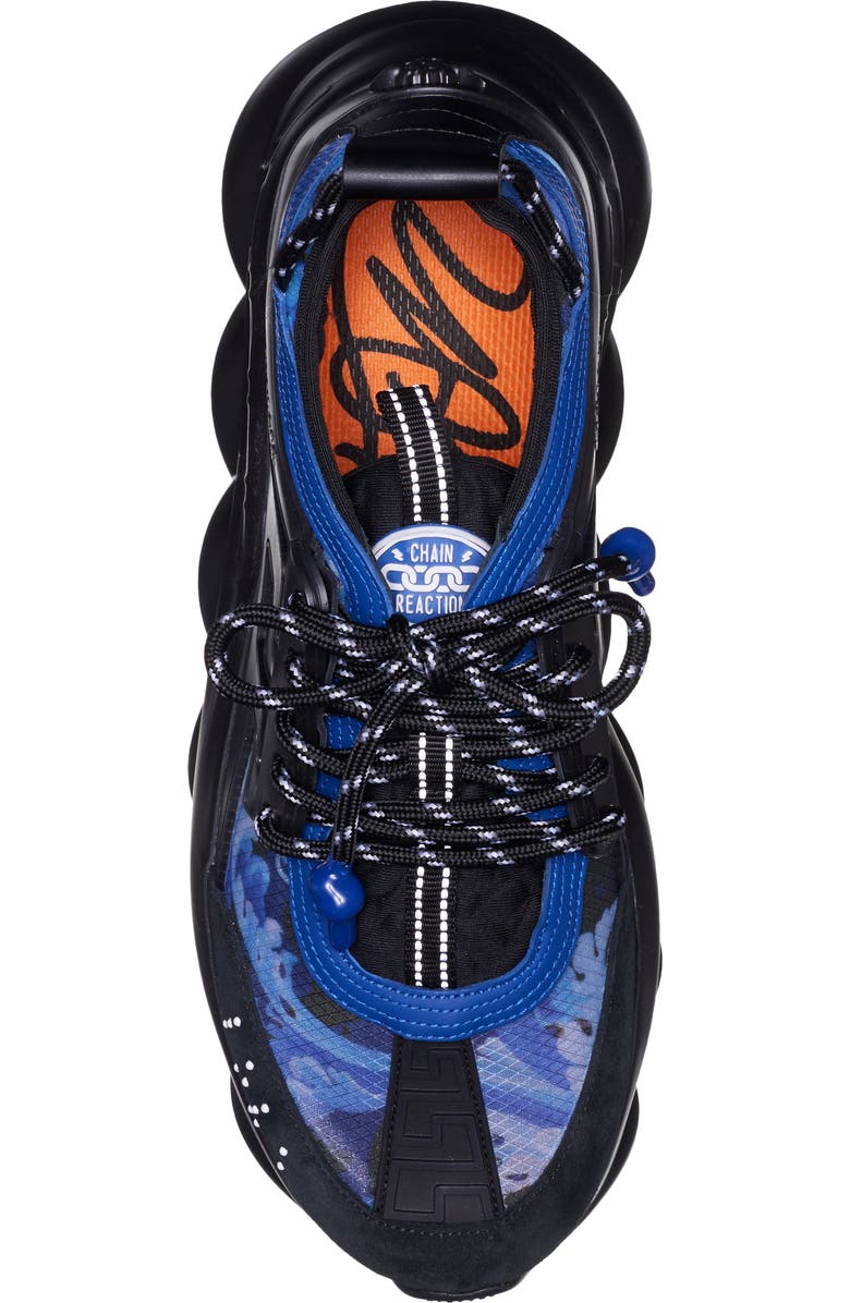 Versace Chain Reaction Baroccoflage Print Sneaker, Alternate, color,