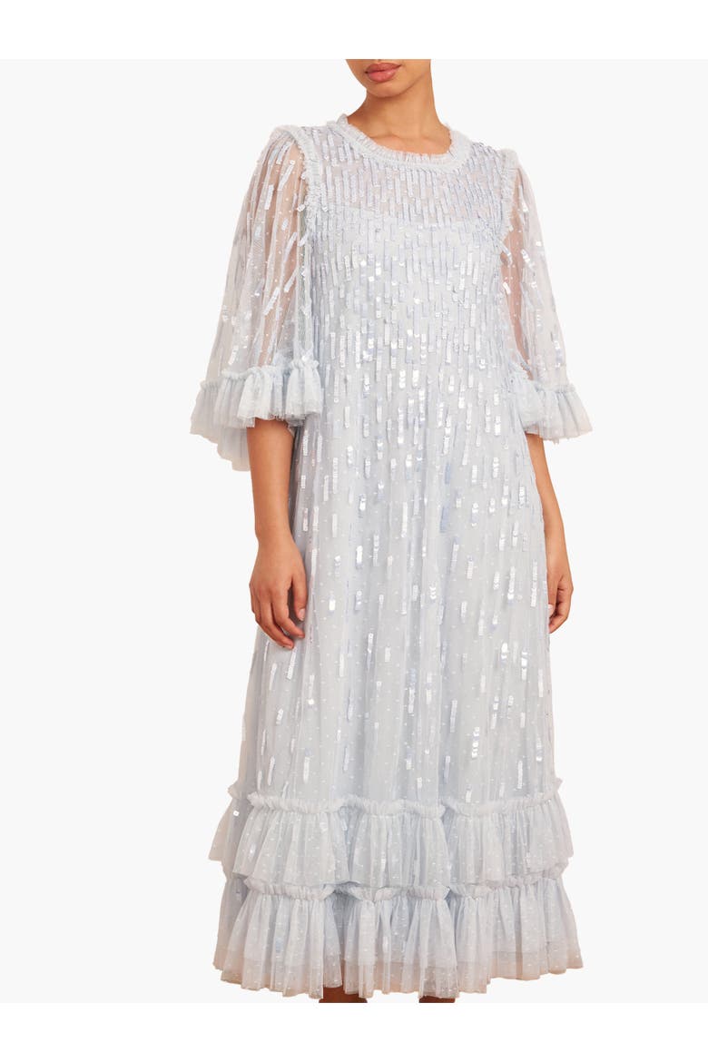 Sequin Dash Ballerina Dress, Main, color, Cloud