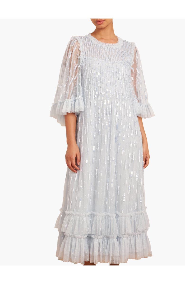 Needle & Thread Sequin Dash Ballerina Dress, Main, color, Cloud