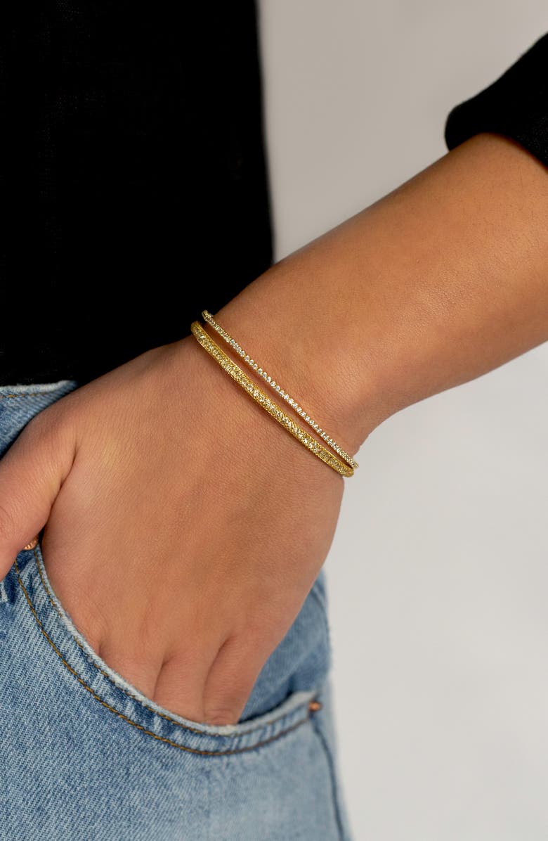 MARLYN SCHIFF Kate Cuff Bracelet, Alternate, color, Gold