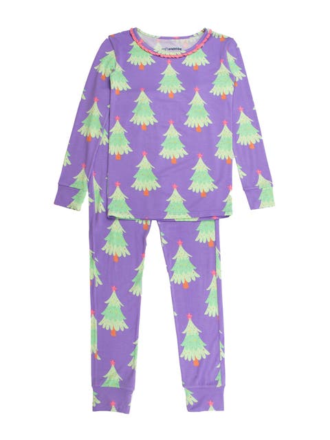 Girls SoftSnooze Ruffle Long Sleeve Pajama Set