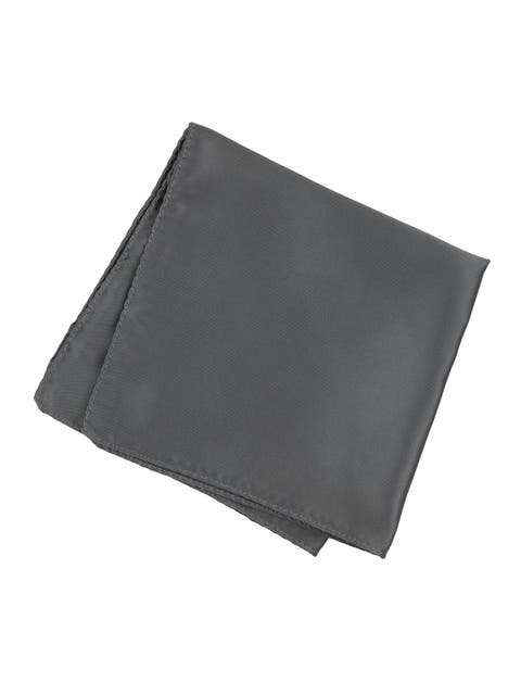Men's Solid Satin Pocket Square