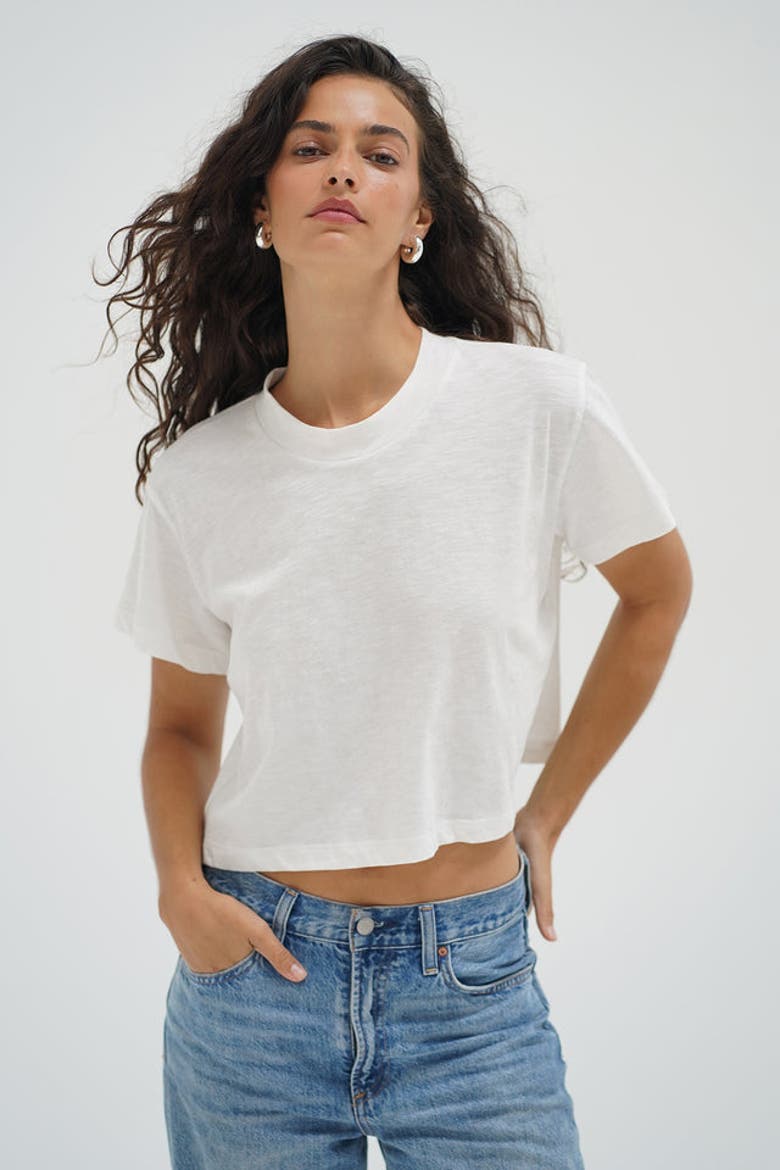 Ava Cotton Tee, Alternate, color, White