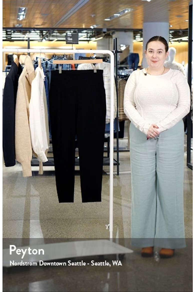 High Waist Slim Ankle Pants video